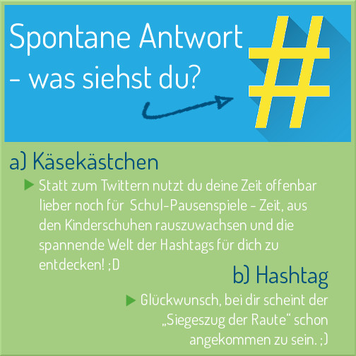 Hashtag Spaßfrage