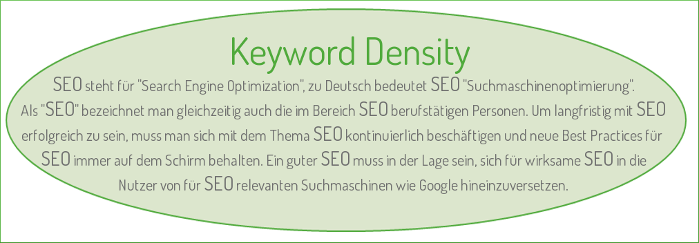 Wenn Inhalt und Nutzerfreundlichkeit unter Keyword Density leiden. SEO-Irrtümer Teil 2 - Keywords Density